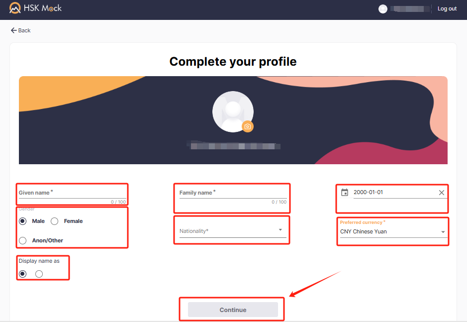 How to register an HSK Mock account?(图3) How to register an HSK Mock account?(图3)