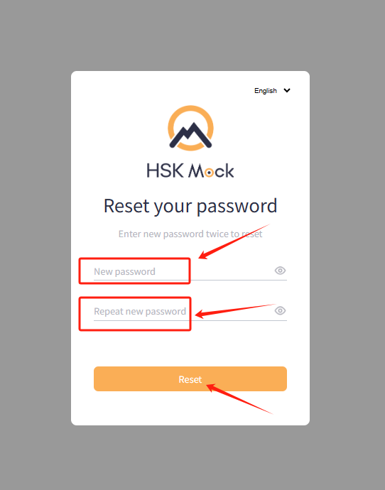 How to reset the password for your HSK Mock account?(图5) How to reset the password for your HSK Mock account?(图5)